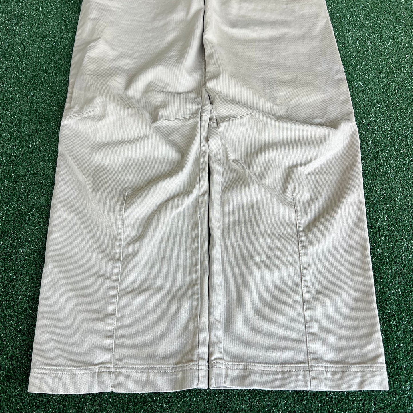 Y2K DKNY Baggy Light Khaki Pants - 38x30.5" 20" Openings