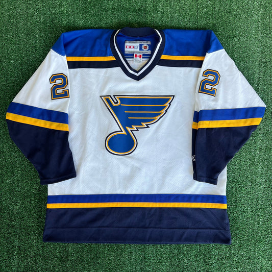 Y2K CCM NHL St. Louis Blues Martin Rucinsky Hockey Jersey - XL