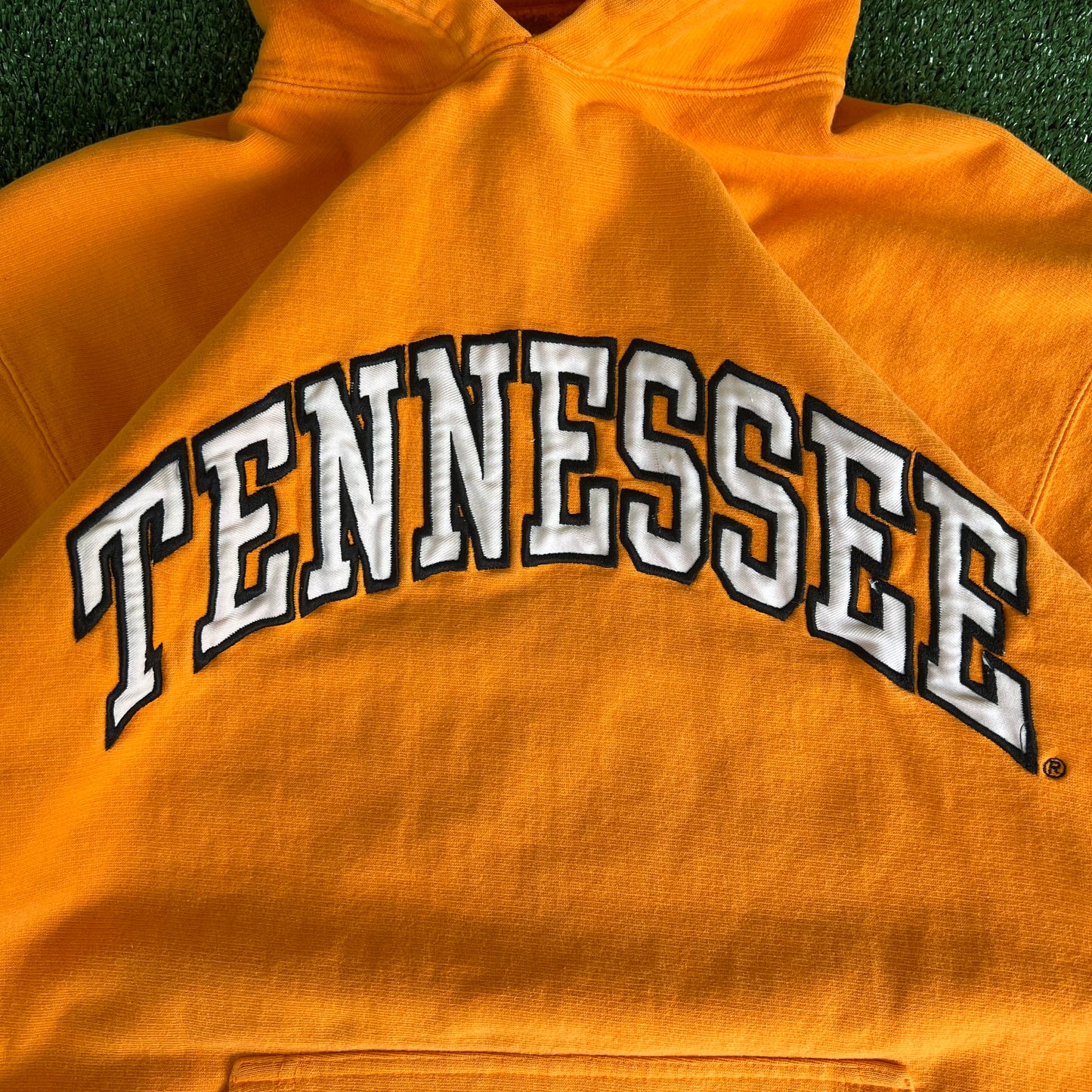 Y2K Steve & Barry's Tennessee Volunteers UT Orange Reverse Weave Hoodie - Large