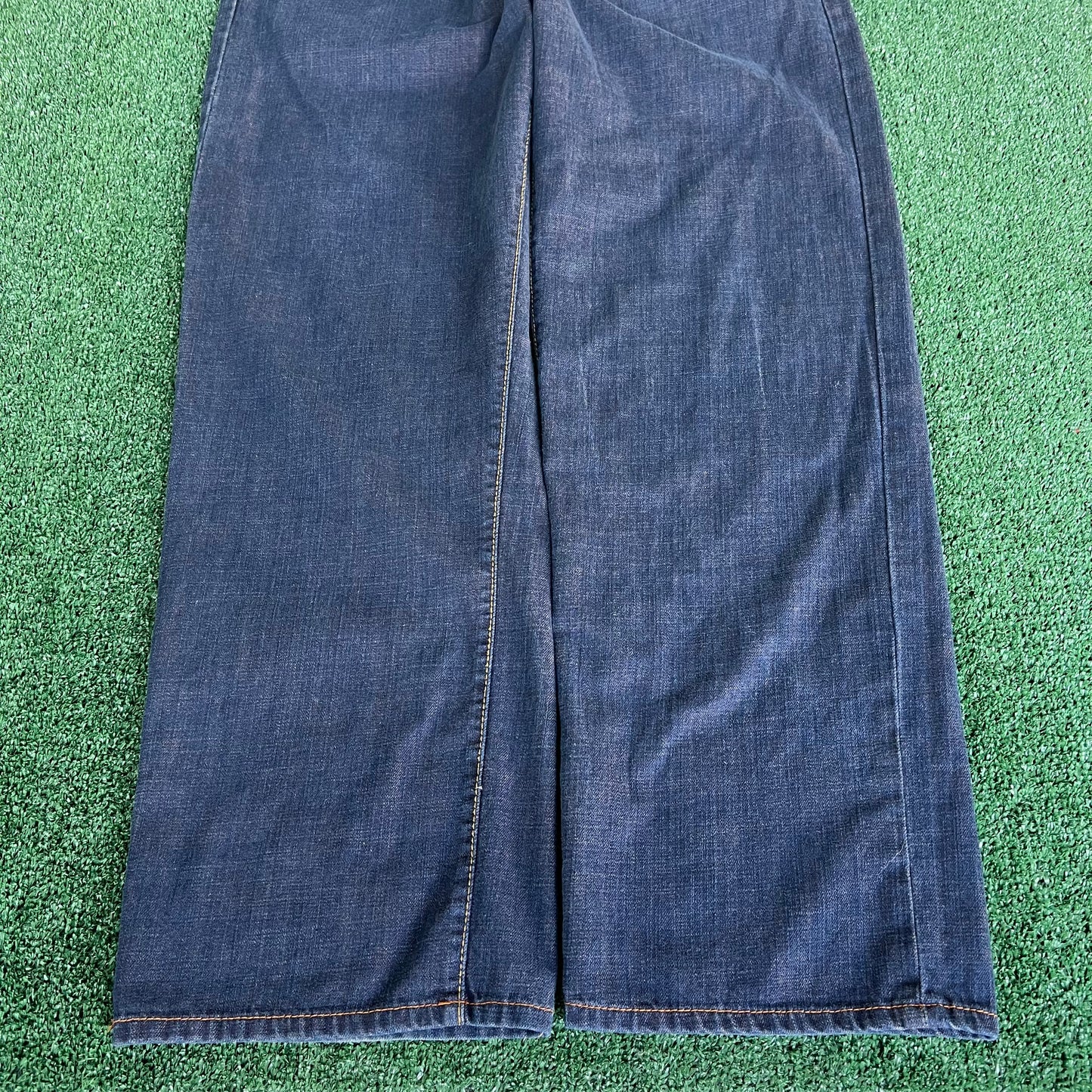 Y2K Men's Sean John Baggy Wide-Leg Indigo Jeans 37x32" 20" Opens JNCO Style