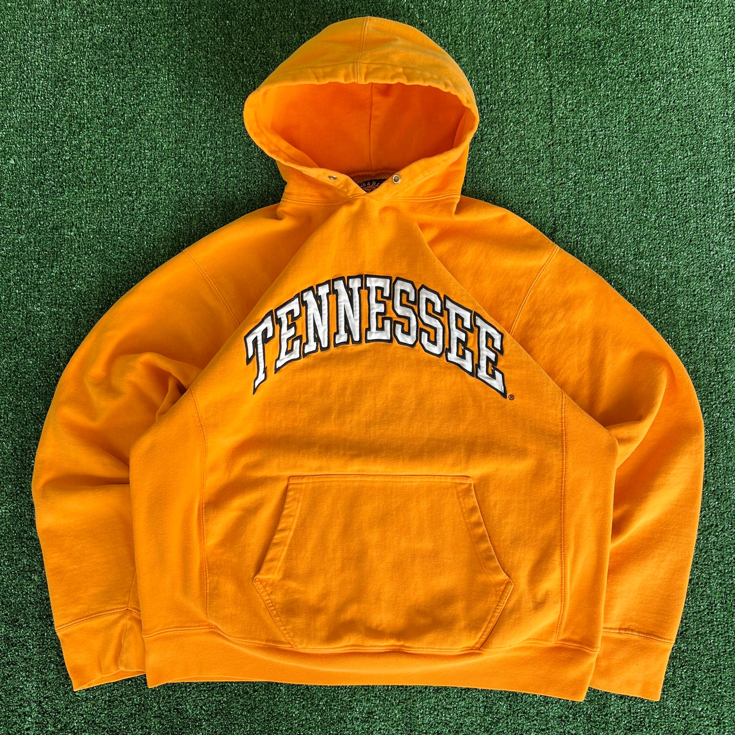 Y2K Steve & Barry's Tennessee Volunteers UT Orange Reverse Weave Hoodie - Large