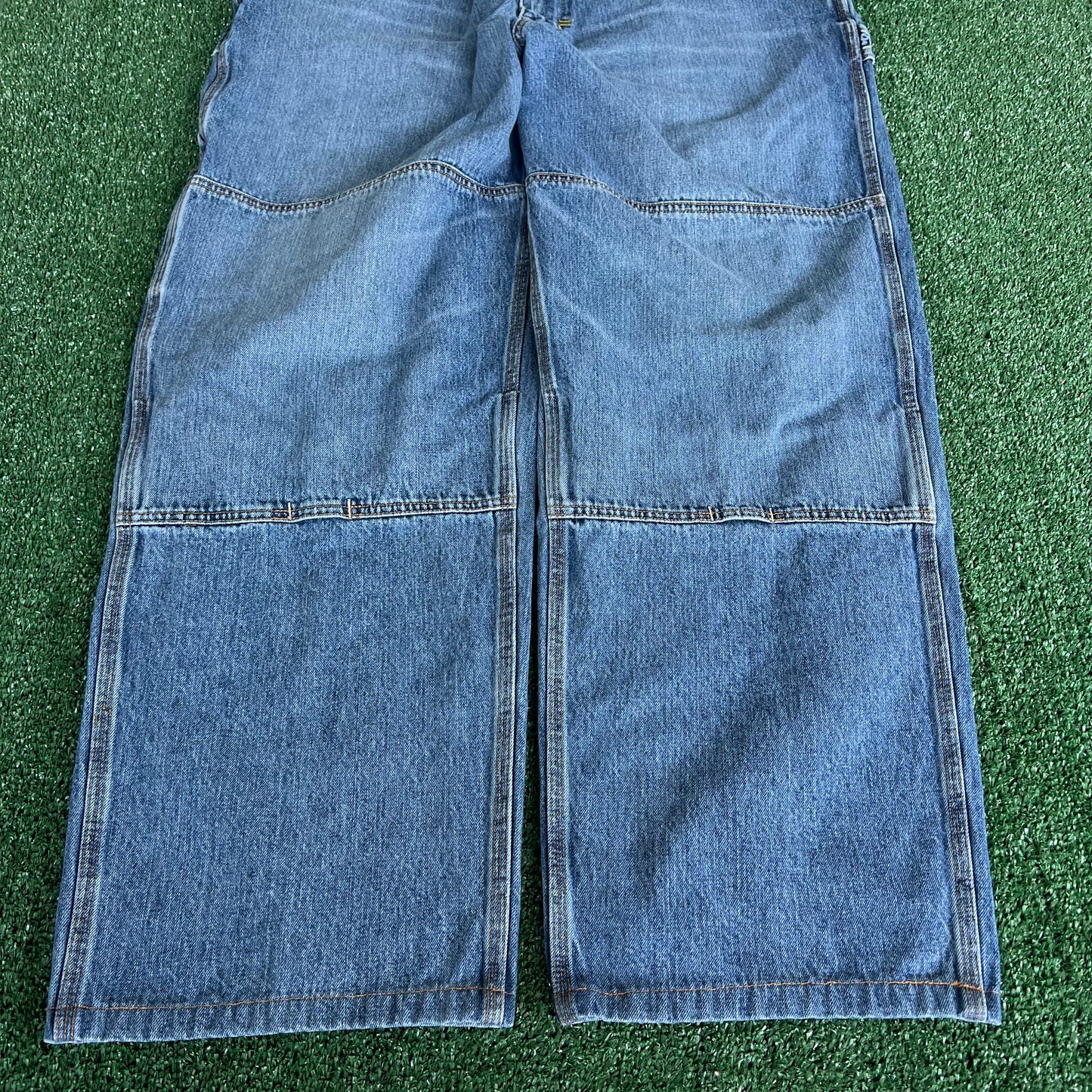 Y2K PNB NATION Double Knee Carpenter Blue Jeans - 41x30 19" Openings