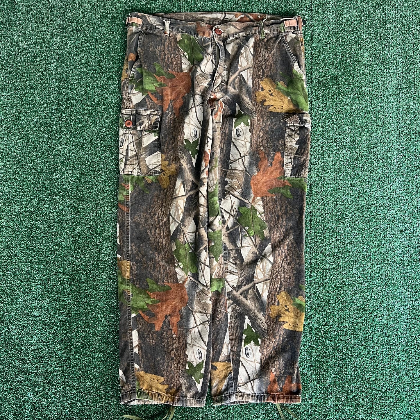 90s Ranger Realtree Hardwood Camouflage Straight Cargo Pants - Large 38x29