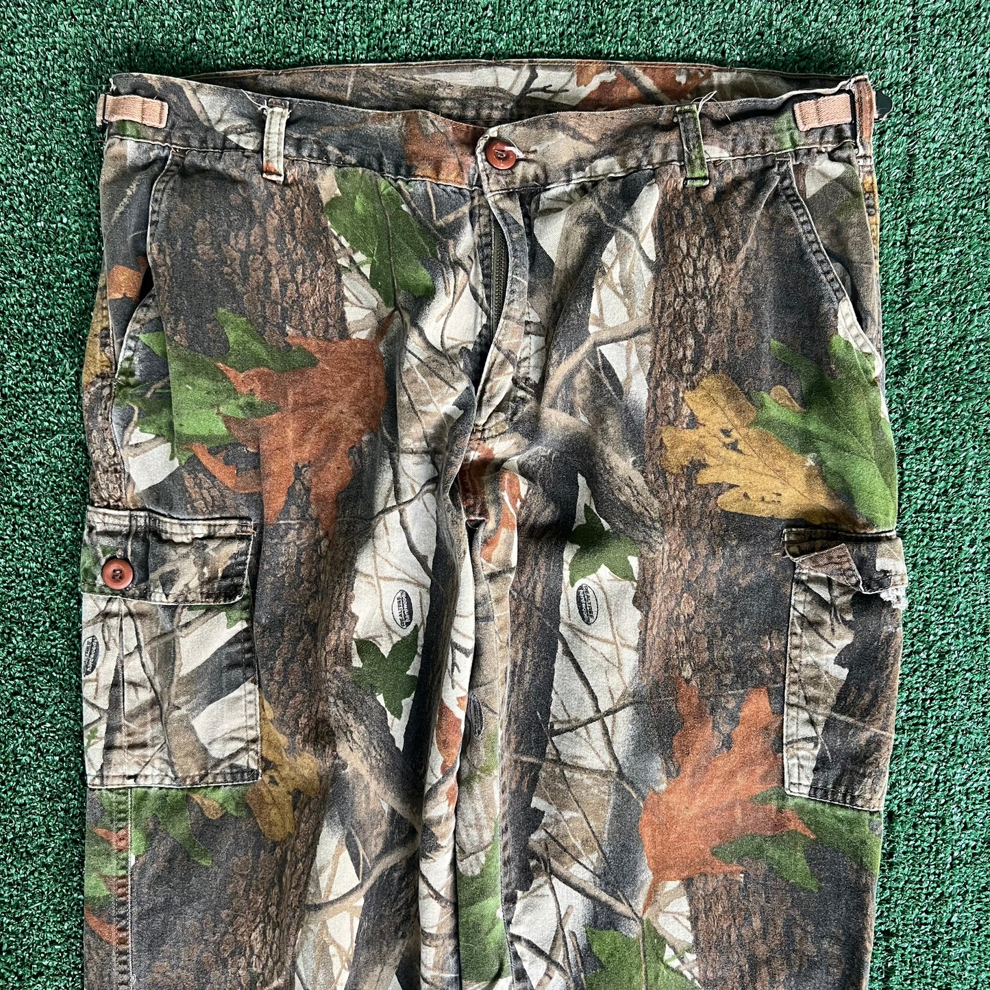 90s Ranger Realtree Hardwood Camouflage Straight Cargo Pants - Large 38x29