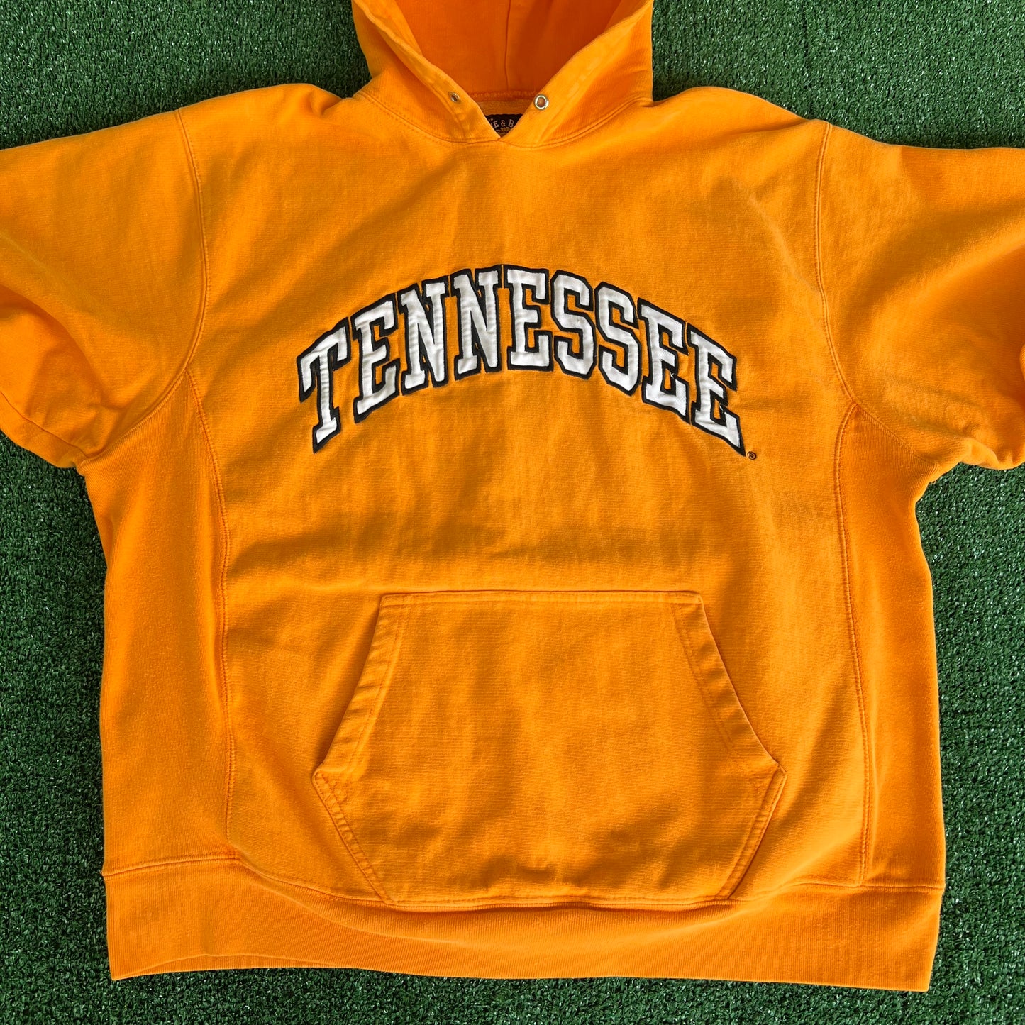 Y2K Steve & Barry's Tennessee Volunteers UT Orange Reverse Weave Hoodie - Large