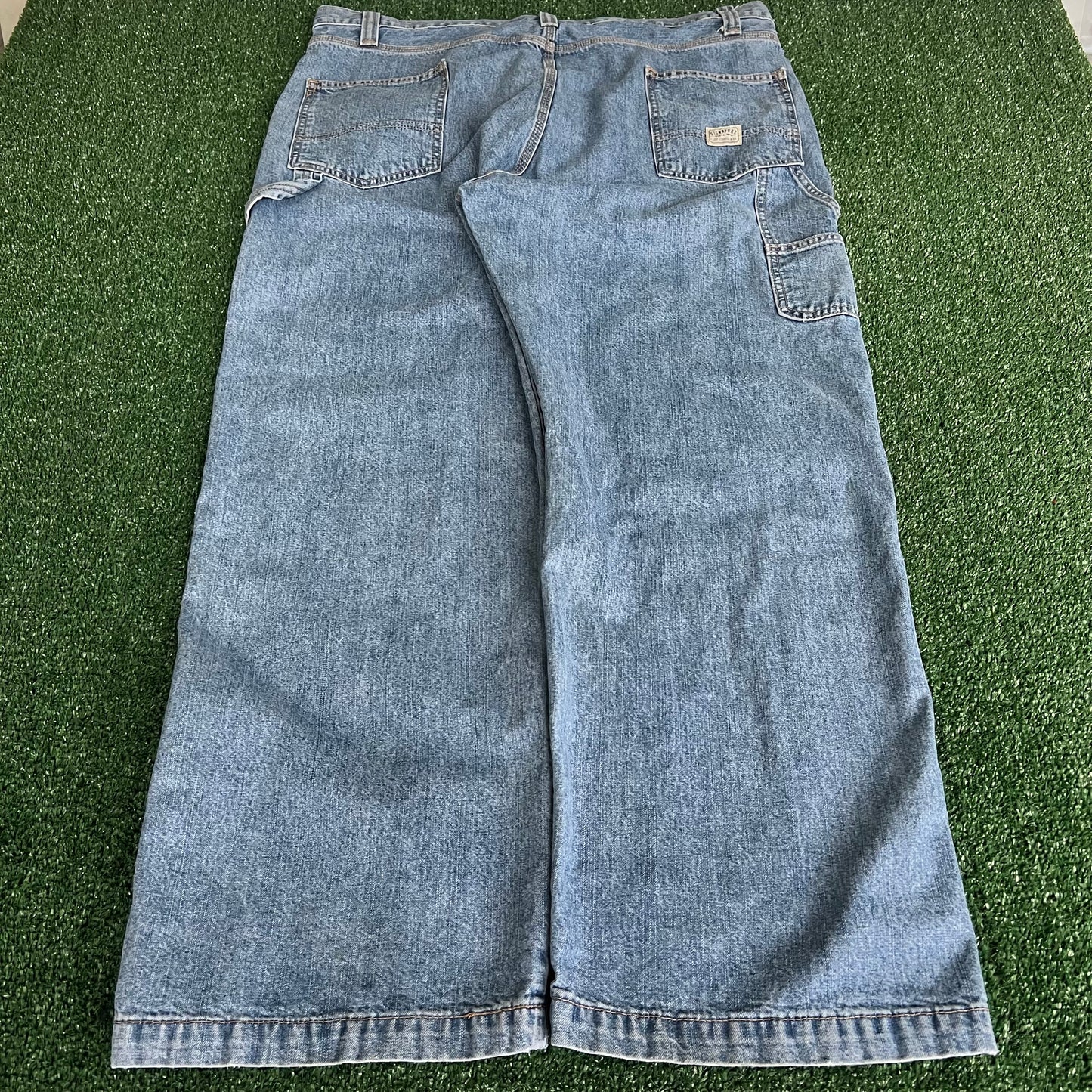 Y2K Levi's Signature Carpenter Baggy Wide-Leg Carpenter Jeans - 41x31 21" Openings