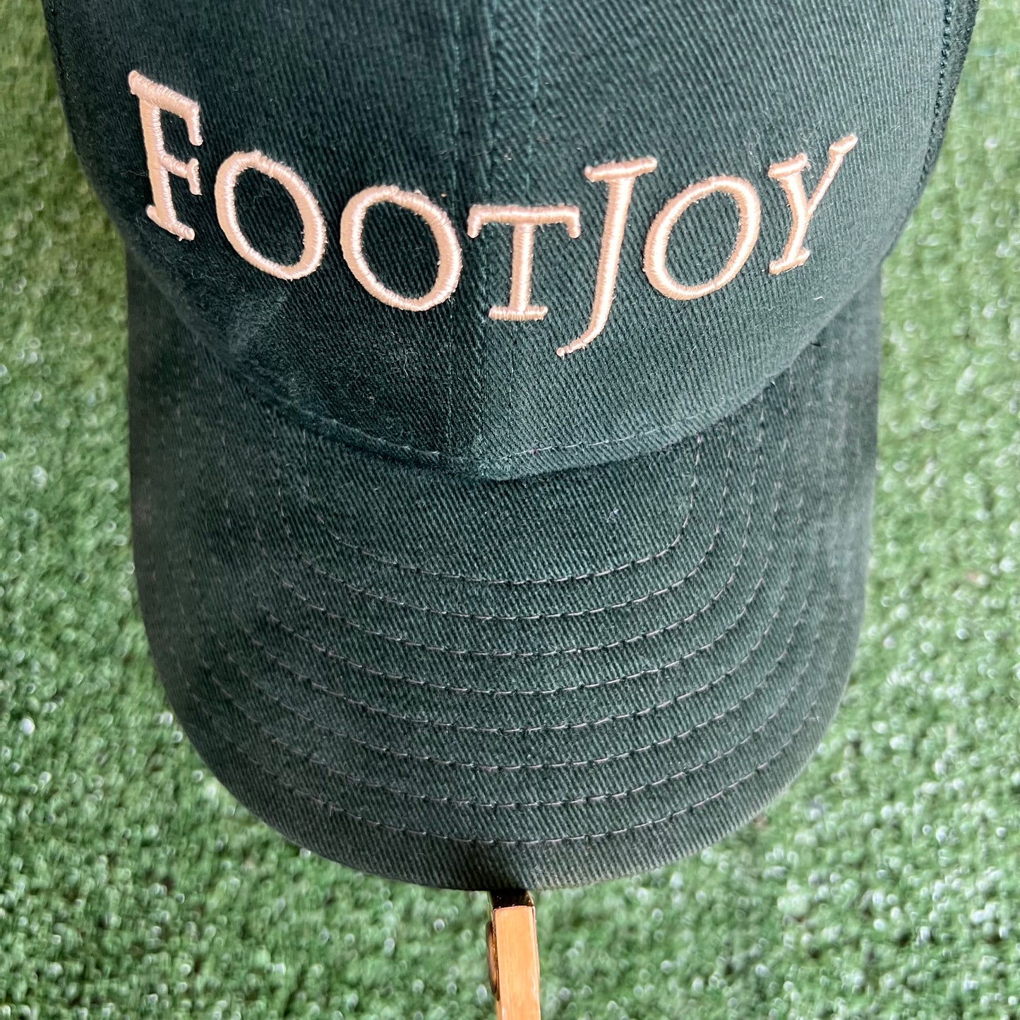 90s New Era FootJoy Golfing Dark Green Strapback Hat