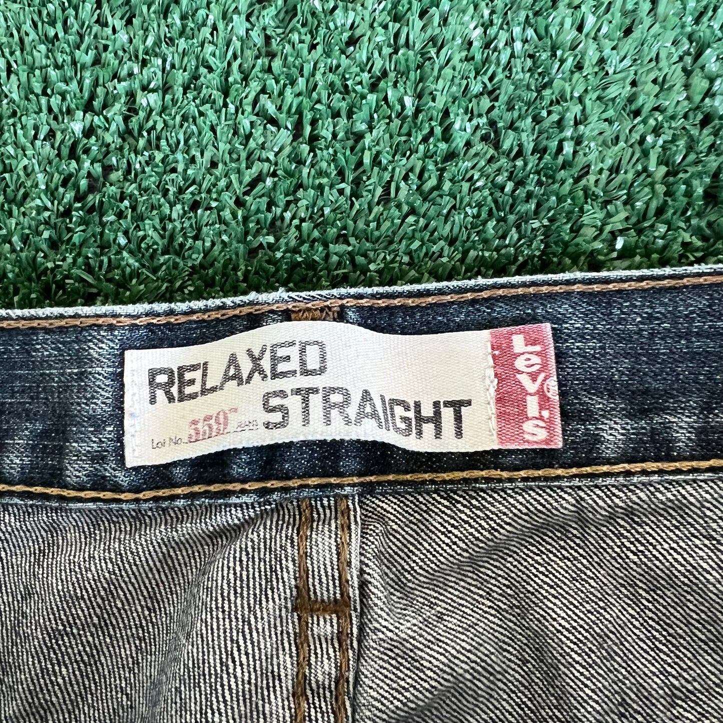 Y2K Levi's 559 Baggy Straight Medium Wash Blue Jeans - 36x32.5" 18" Openings