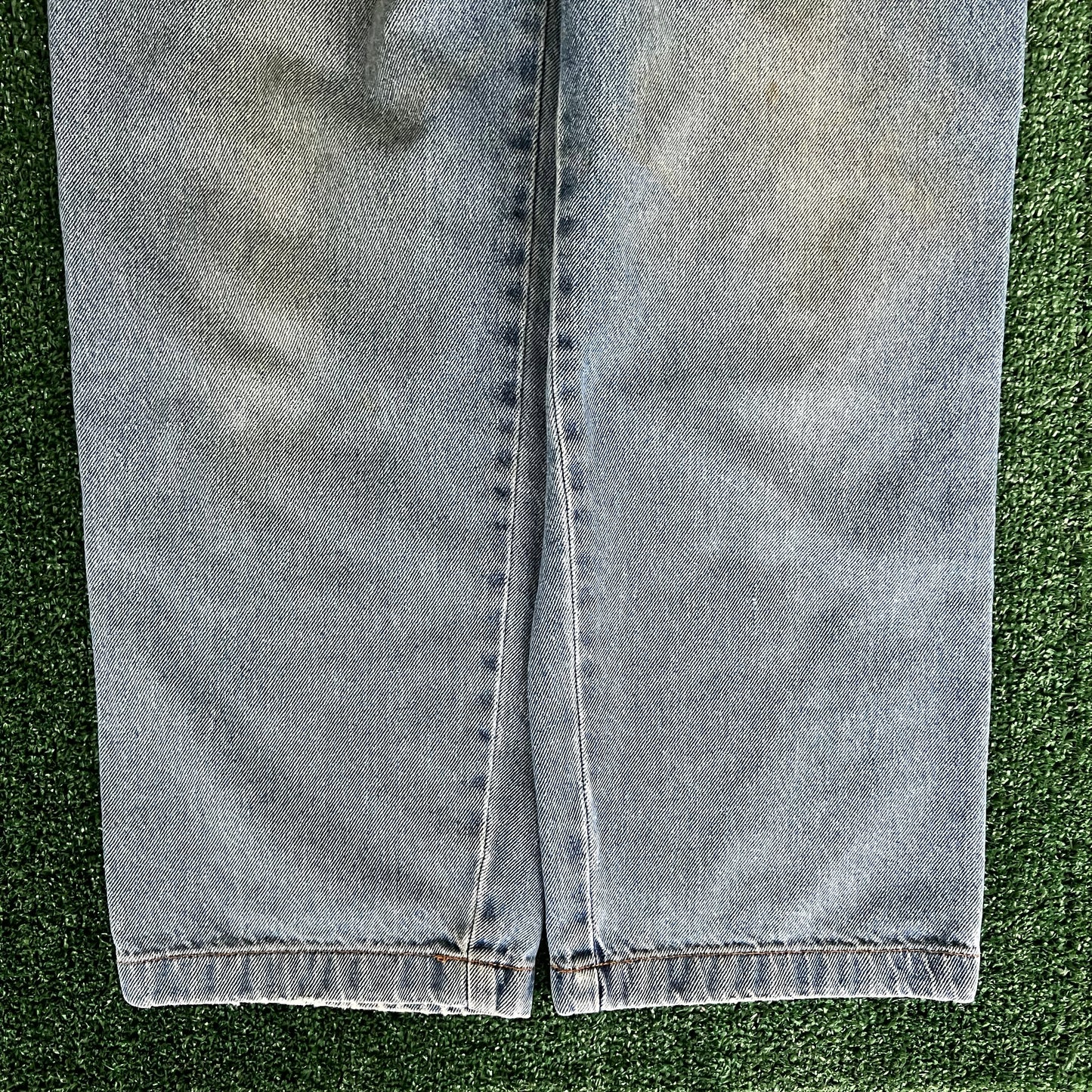 90s Gitano Baggy Straight Carpenter Light Wash Blue Jeans - 30x30 18" Openings