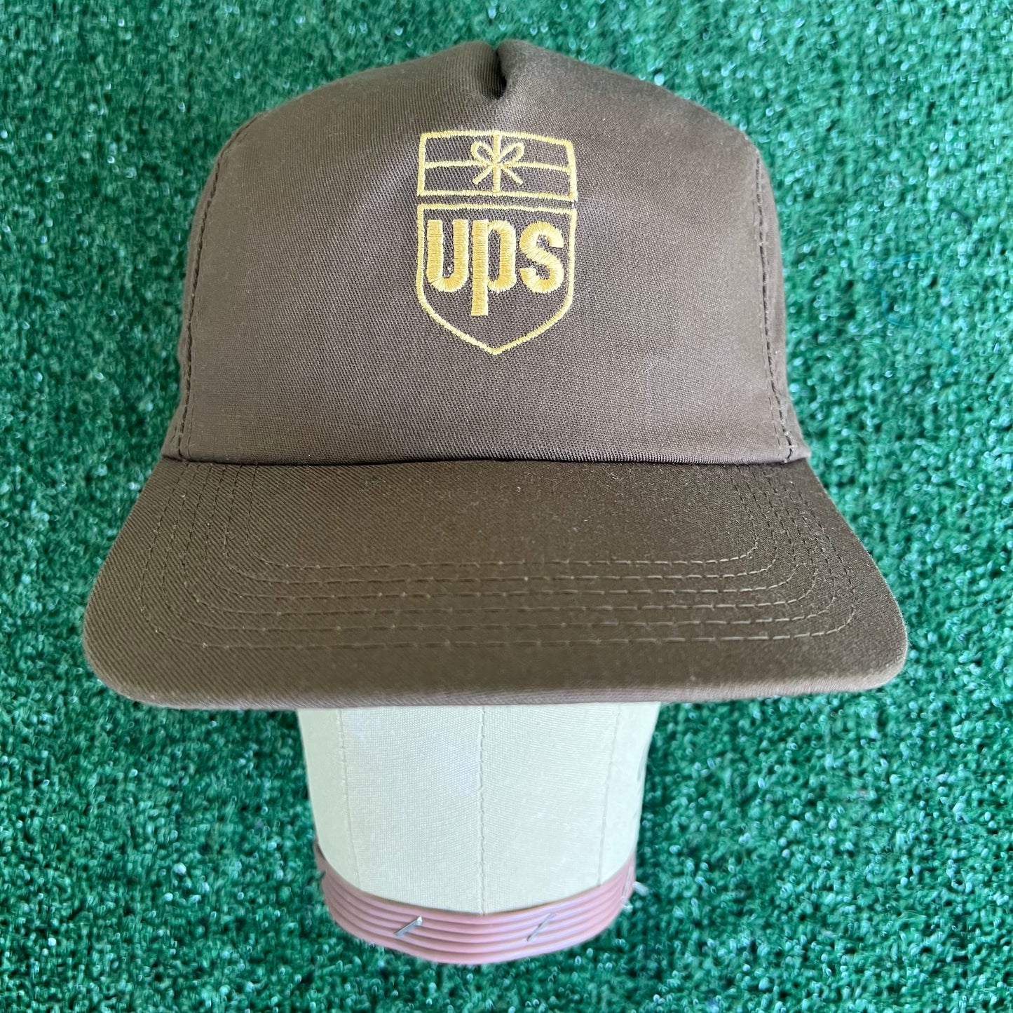 90s UPS Holiday Edition Brown Snapback Hat