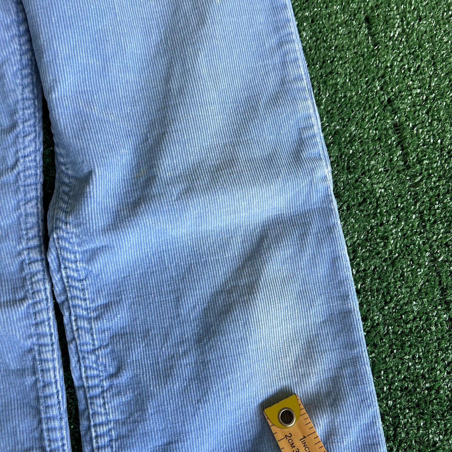 80s Levi's 519 Corduroy Baby Blue Straight Leg Pants - 29x29"