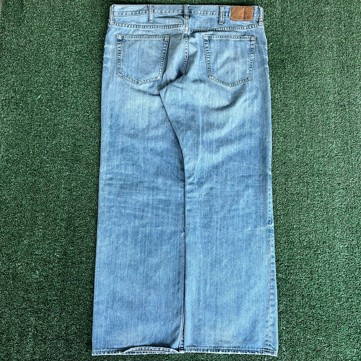 Y2K Old Navy Loose Light Blue Wide-Leg Baggy Jeans - 40x31.5" 21" Openings