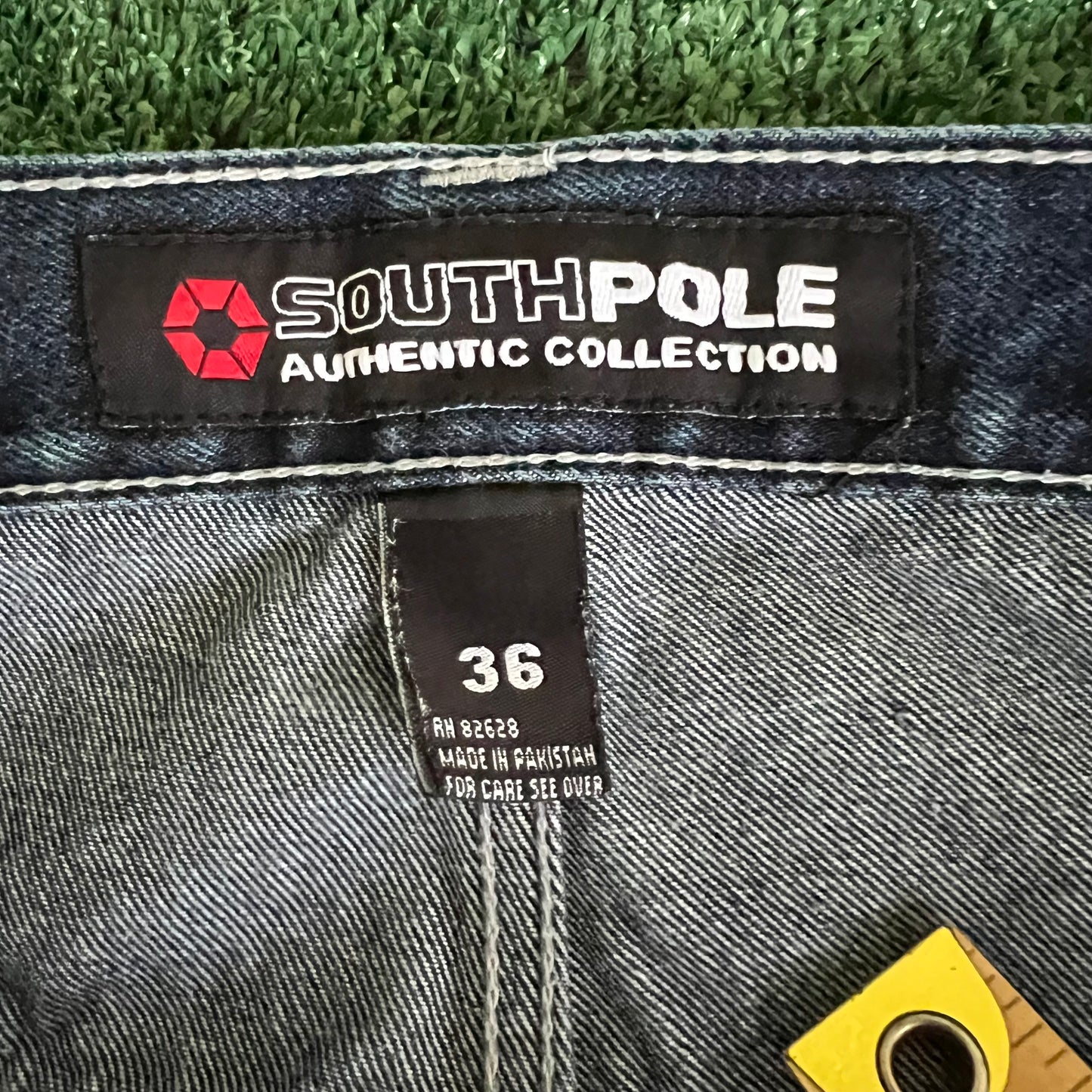 Y2K Southpole Baggy Straight Dark Wash Blue Jeans- 37x30.5" 19.5" Opening