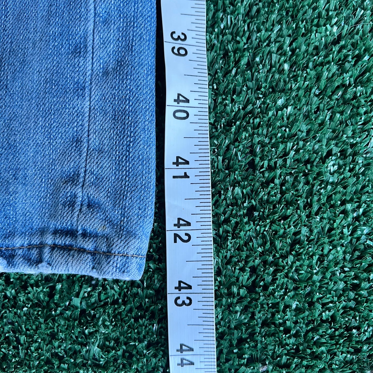 Y2K Old Navy Loose Light Blue Wide-Leg Baggy Jeans - 40x31.5" 21" Openings