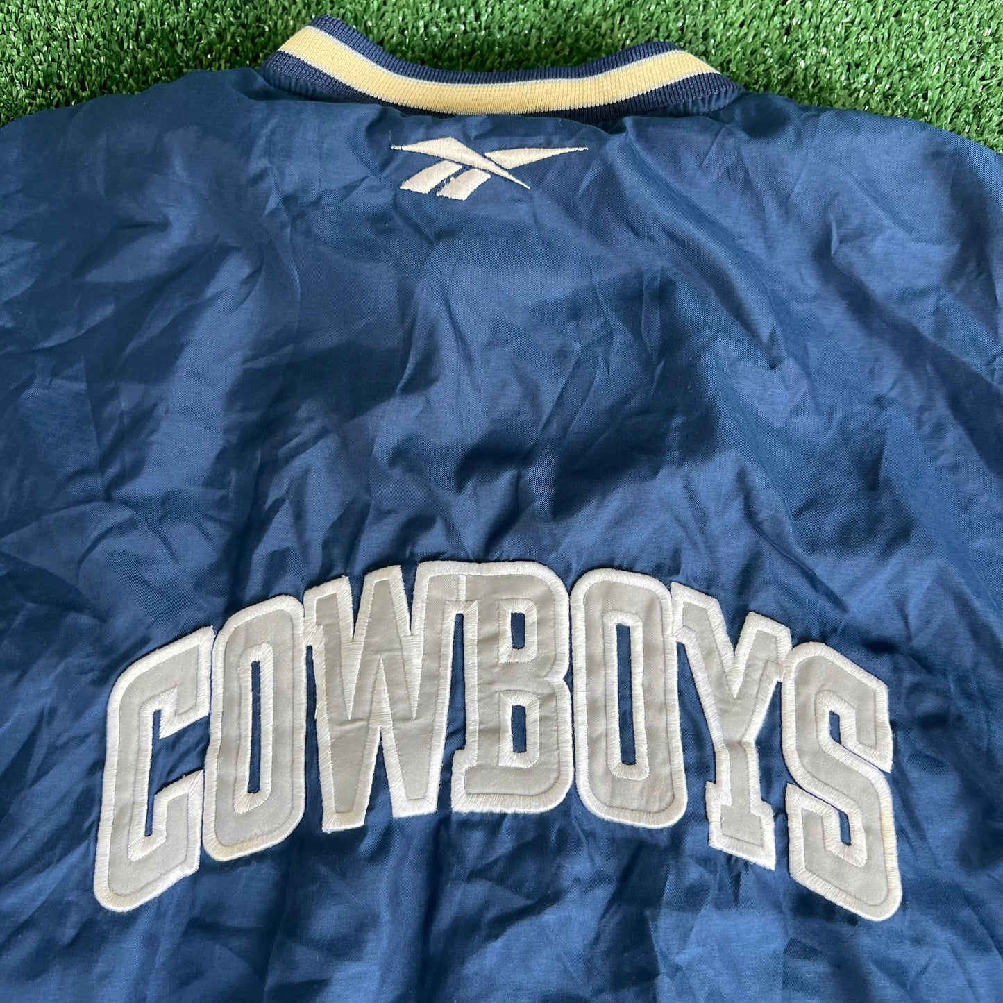 90s Reebok NFL Pro Line Dallas Cowboys Bomber Windbreaker Jacket - 2XL