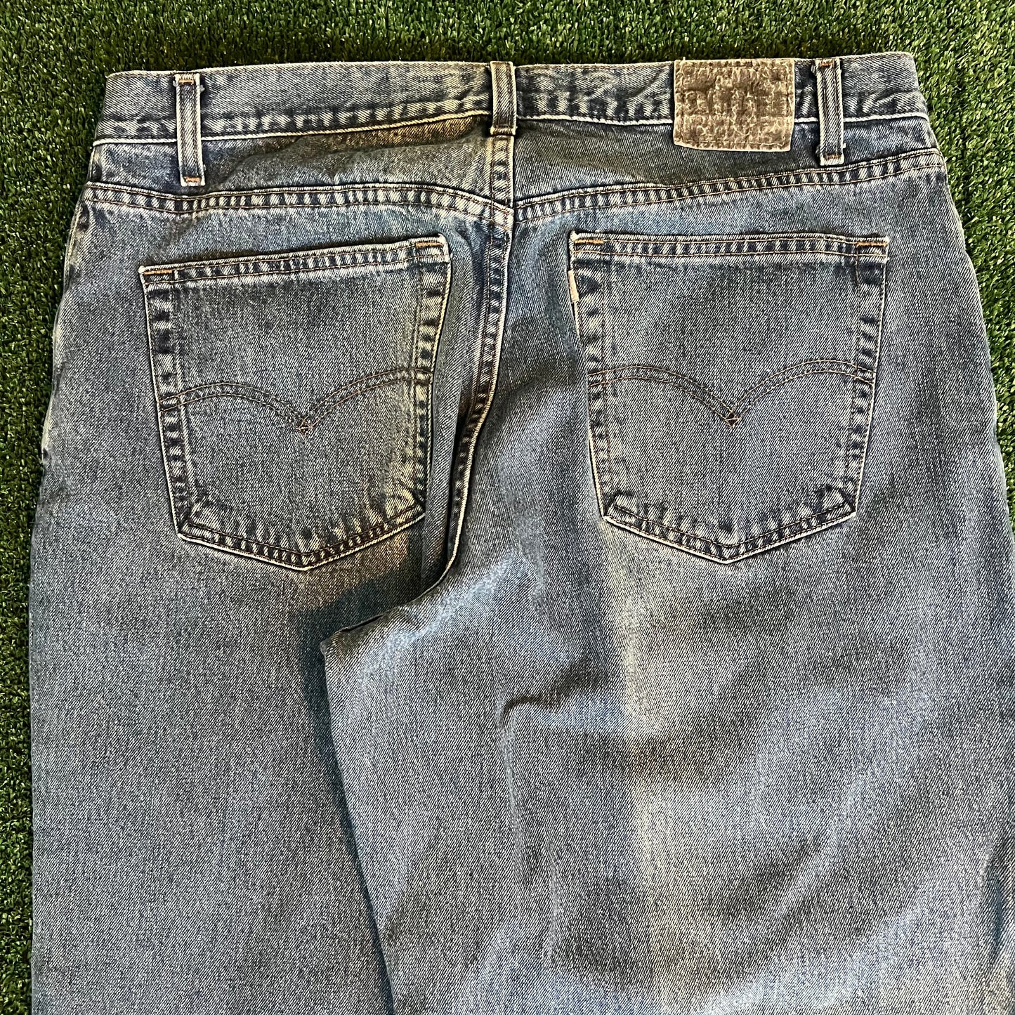 90s Levi's SilverTab Baggy Dark Wash Blue Jeans - 39x27.5" 20" Openings