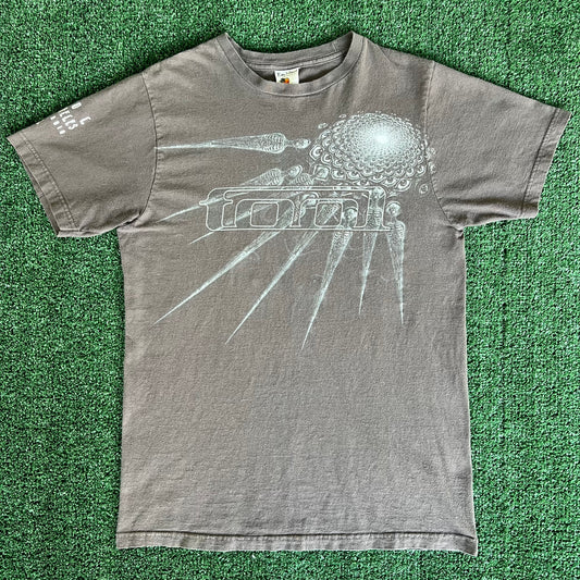 Y2K Tool Progressive Metal Band Gray Eye Skeleton T-Shirt - Small