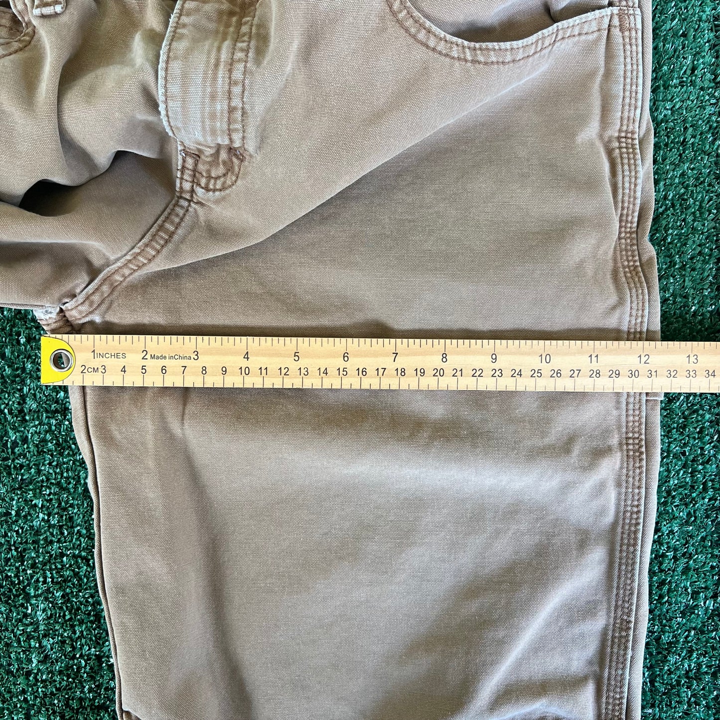 Dickies Distressed Light Brown Carpenter Shorts - 32x10"