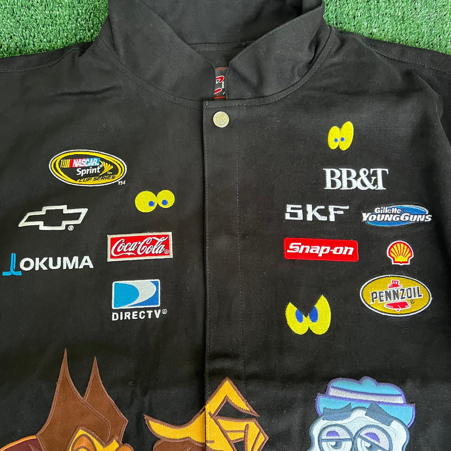 2009 NOS Nascar Clint Bowyer #33 General Mills Monsters Cereal Black Jacket - 2XL