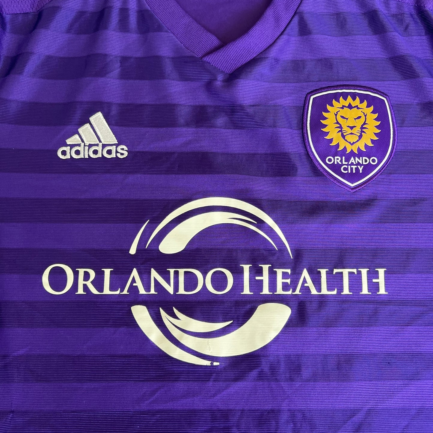 2015 Adidas MLS Orlando City SC Home Purple Soccer Jeresy - Medium