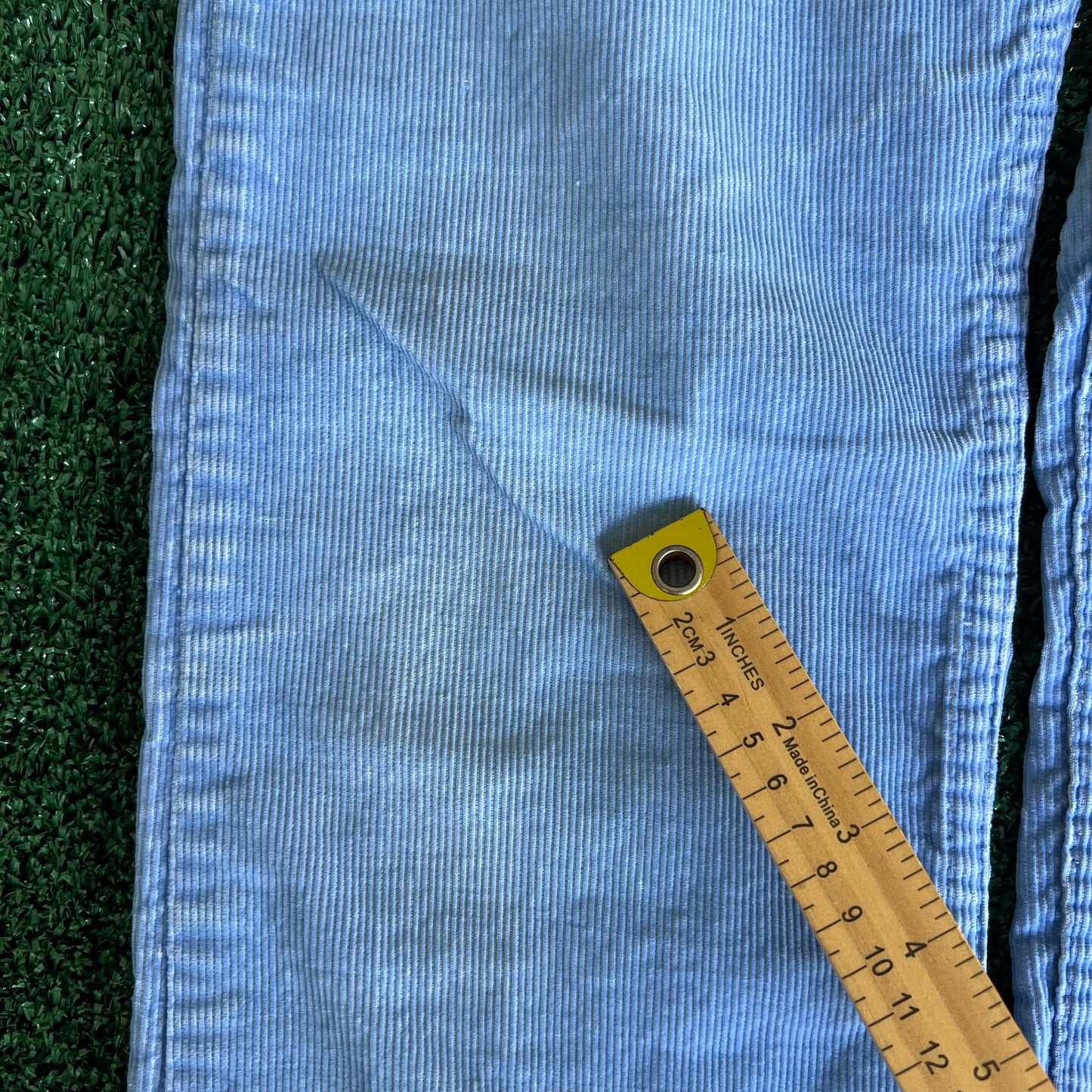 80s Levi's 519 Corduroy Baby Blue Straight Leg Pants - 29x29"