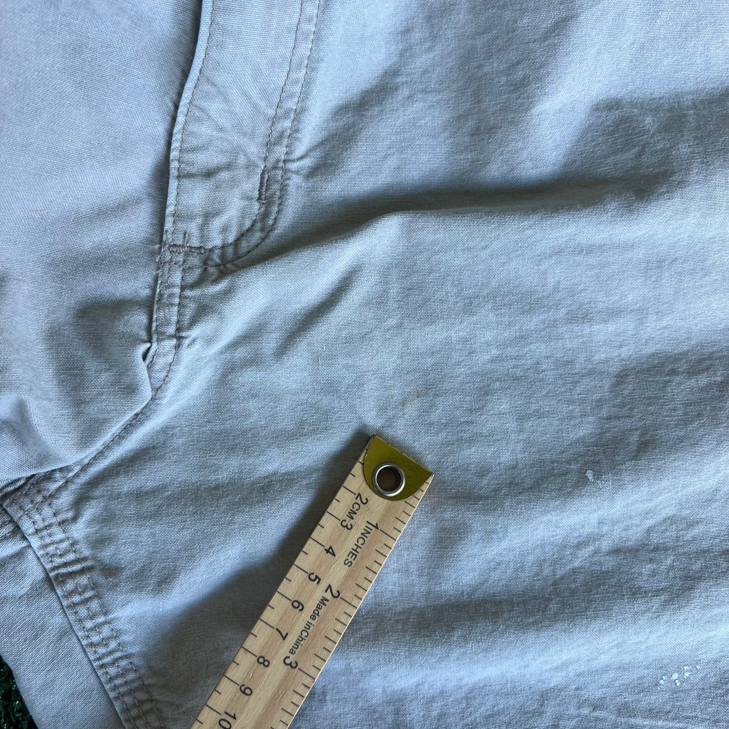 Y2K Carhartt B144 TAN Light Khaki Carpenter Shorts - 38x8"