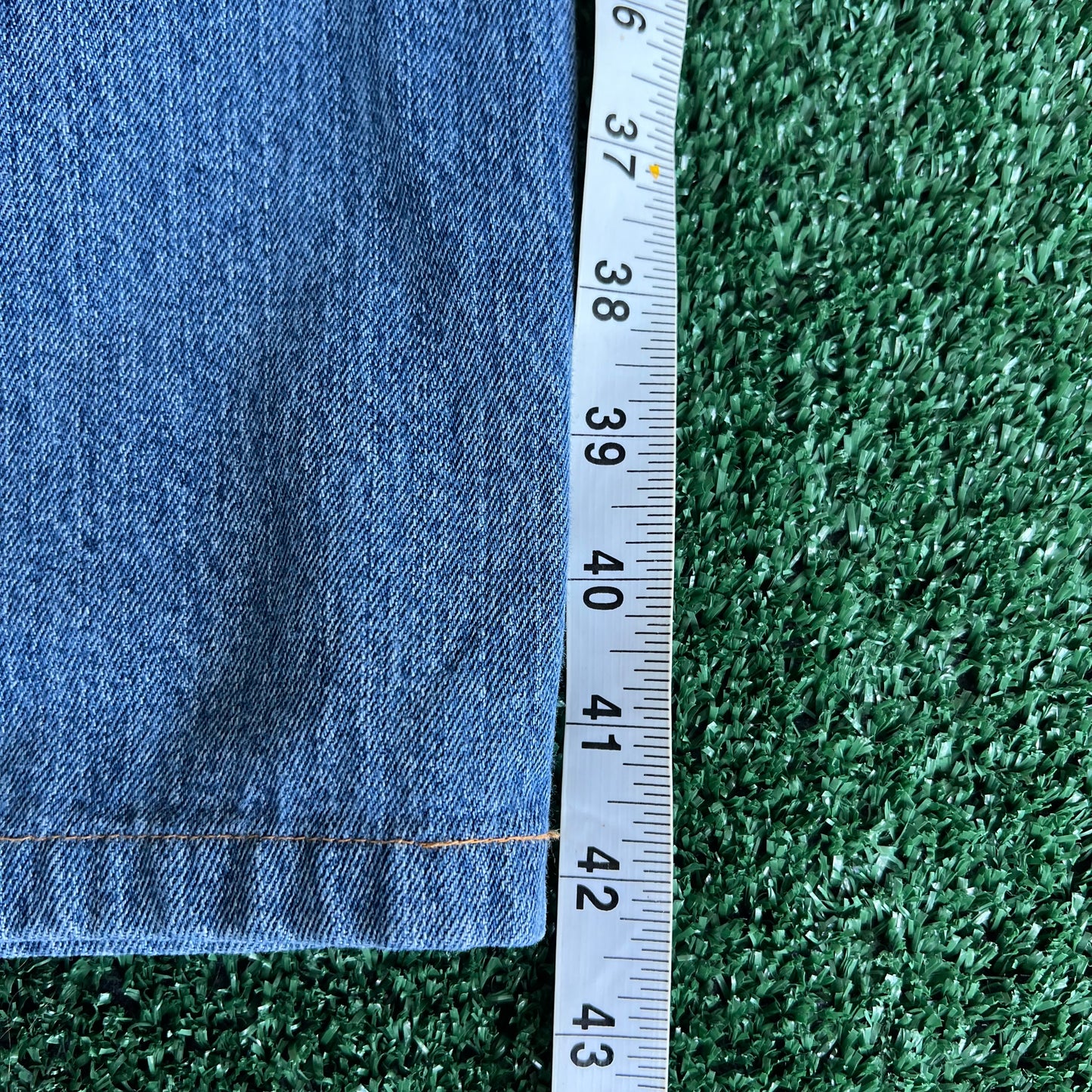 Y2K PNB NATION Double Knee Carpenter Blue Jeans - 41x30 19" Openings