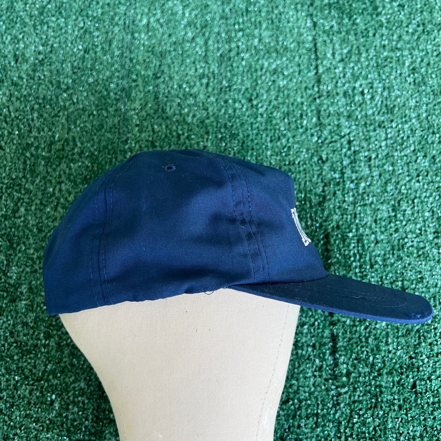 80s Nike Yupoong Navy Blue Low Profile Snapback Hat