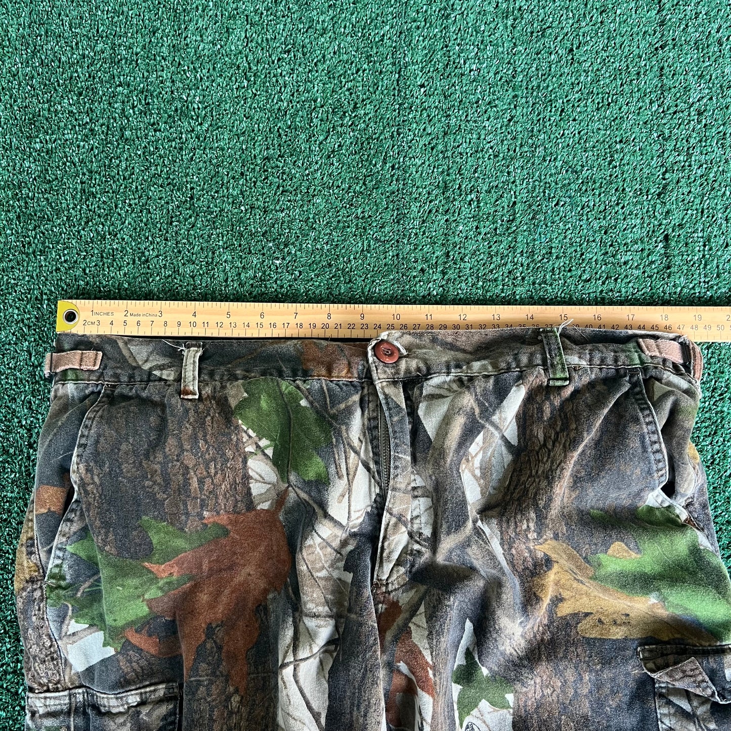 90s Ranger Realtree Hardwood Camouflage Straight Cargo Pants - Large 38x29