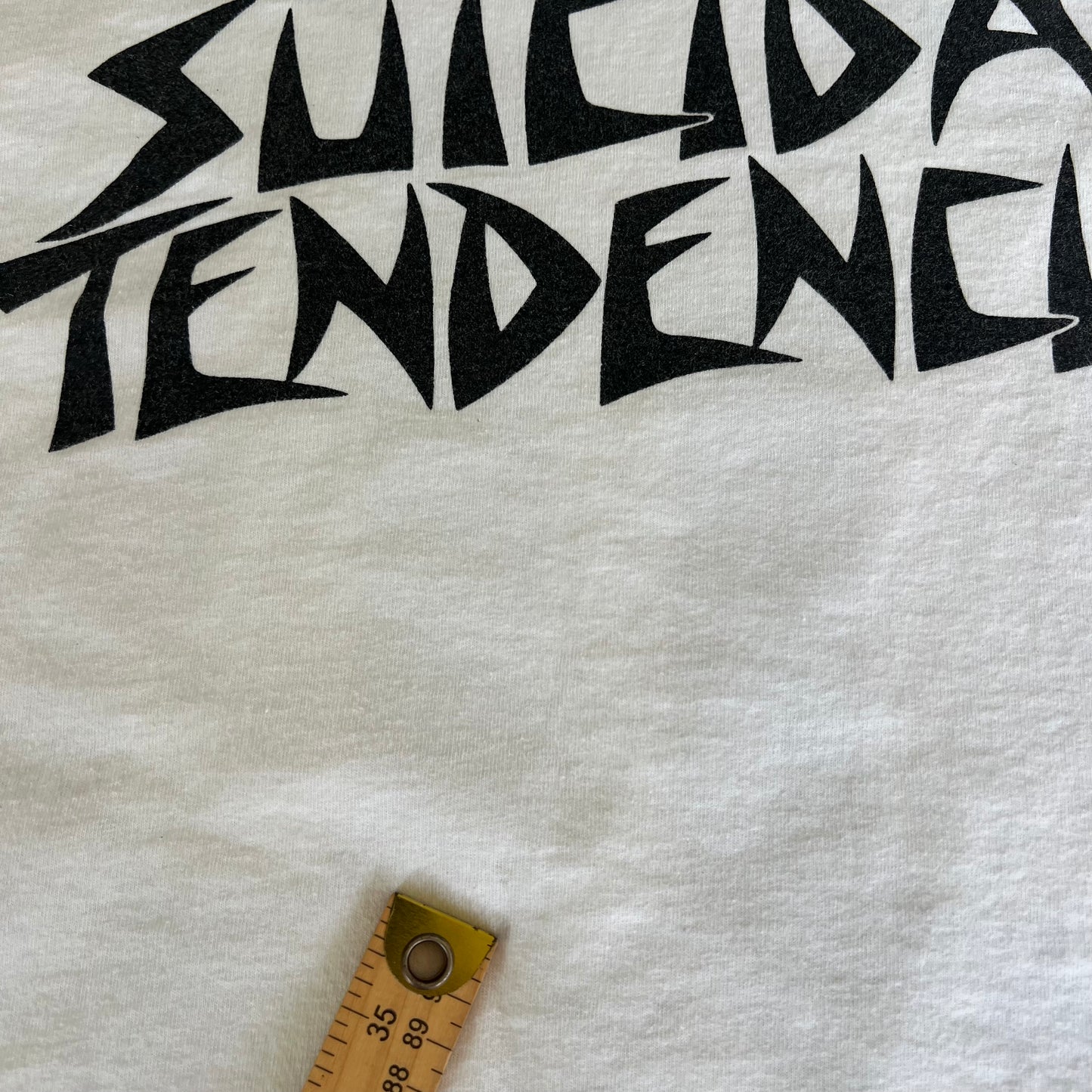 90s Suicidal Tendencies OG Punk Metal Band White Long Sleeve T-Shirt - XL