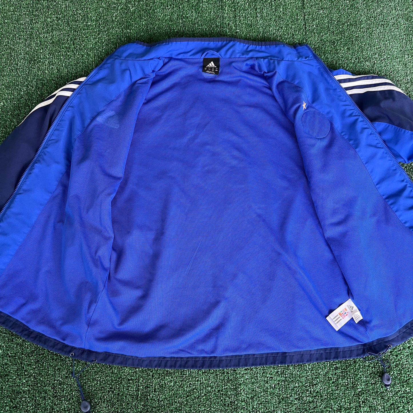 Y2K FC Dynamo Kyiv Ukraine Soccer Blue Track Jacket - Large