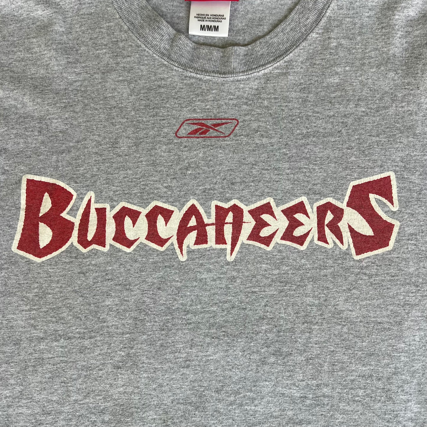 Y2K Reebok NFL Tampa Bay Buccaneers Gray Long Sleeve T-Shirt - Large