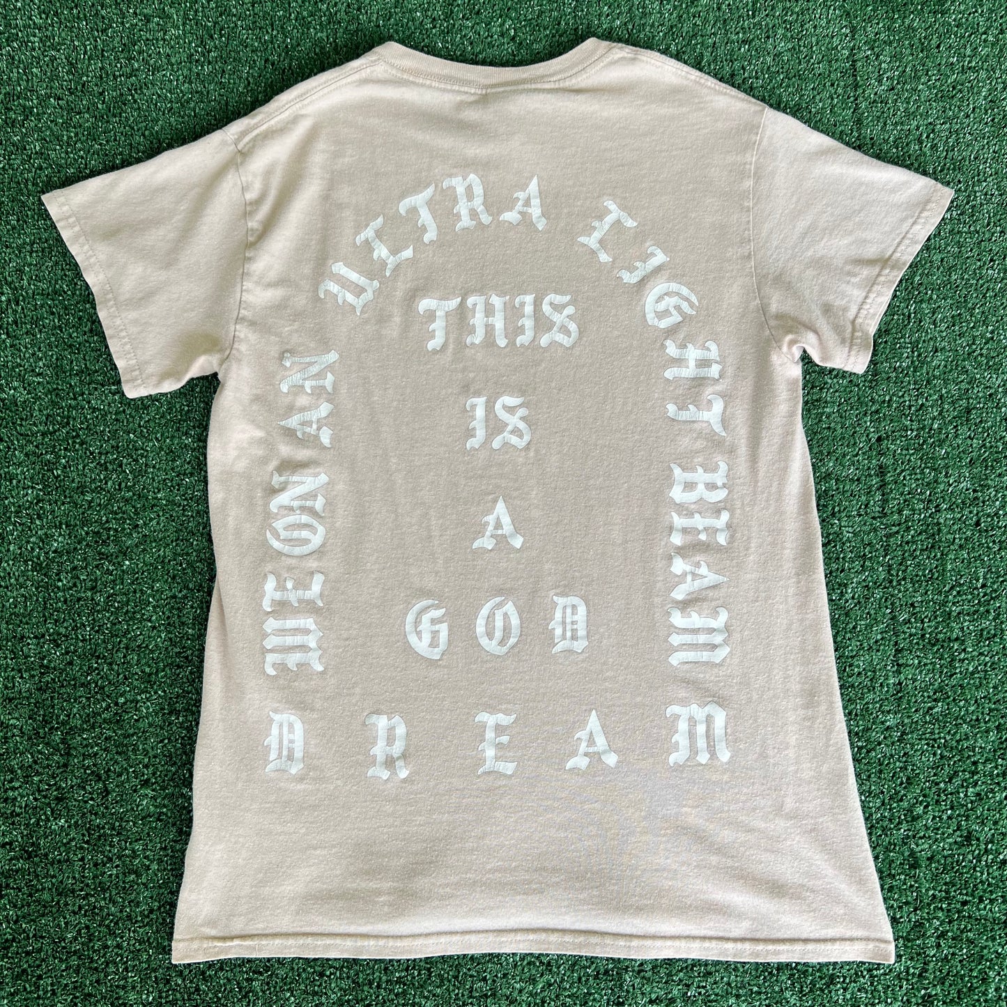 2016 Bootleg Kanye West I Feel Like Pablo Distressed Beige White T-Shirt - XS