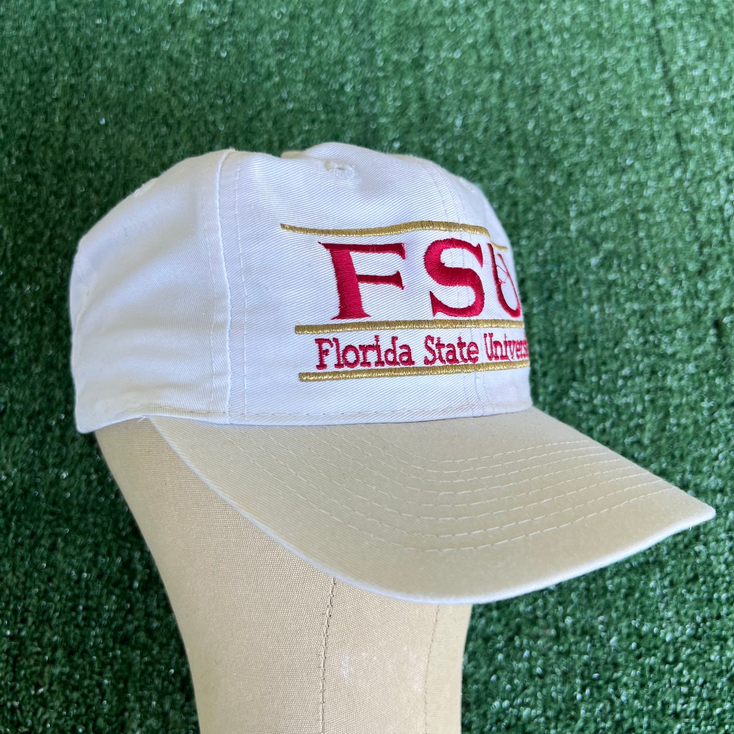 90s The Game Florida State Seminoles FSU The Bar White Snapback Hat