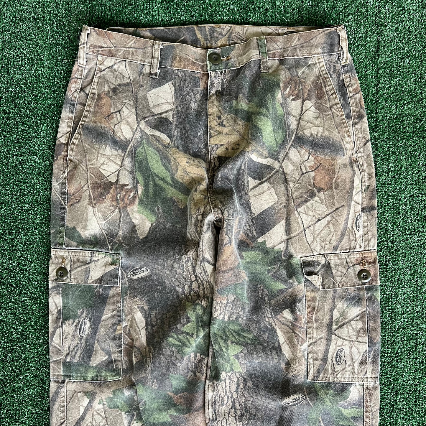 Y2K Ranger Realtree Camouflage Straight Leg Cargo Pants - Medium 33x30.5"