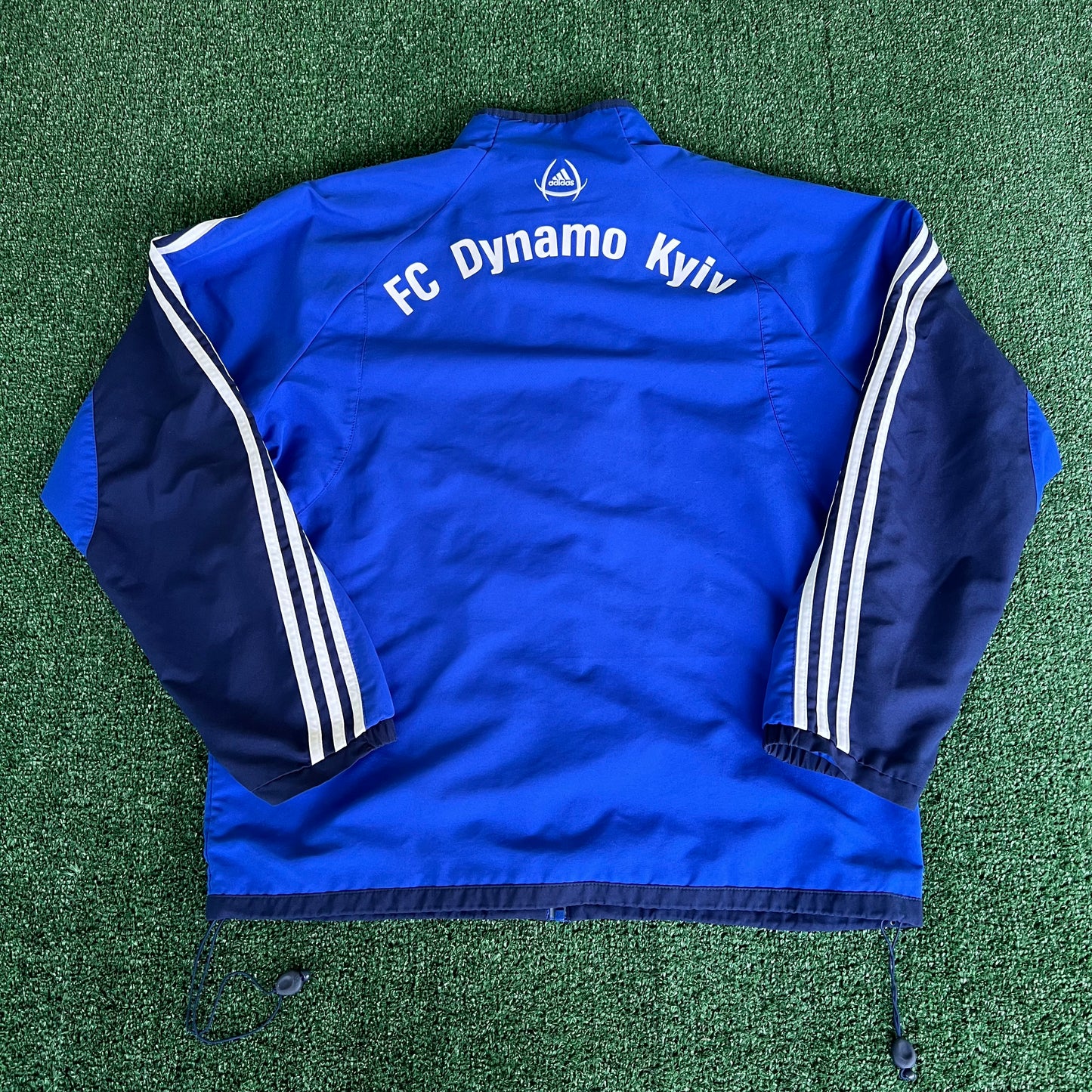 Y2K FC Dynamo Kyiv Ukraine Soccer Blue Track Jacket - Large