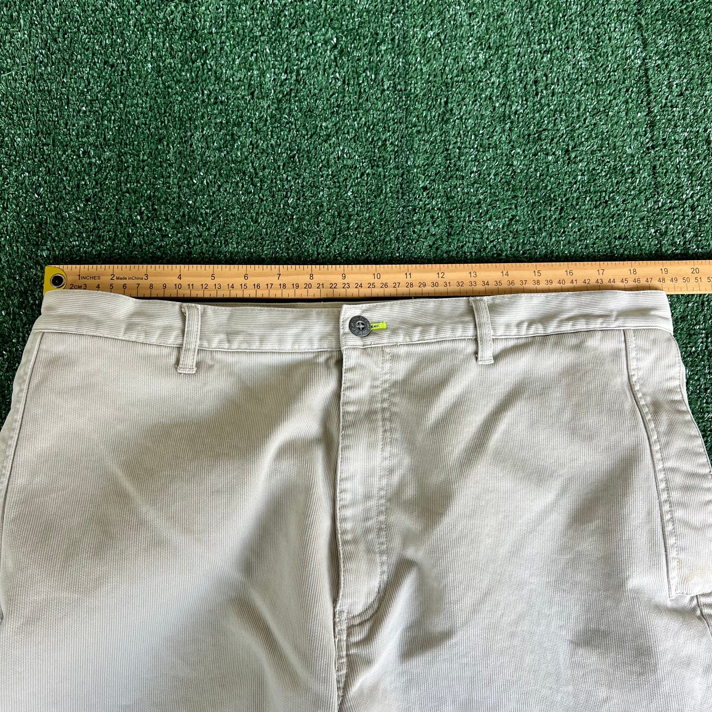 Y2K DKNY Baggy Light Khaki Pants - 38x30.5" 20" Openings