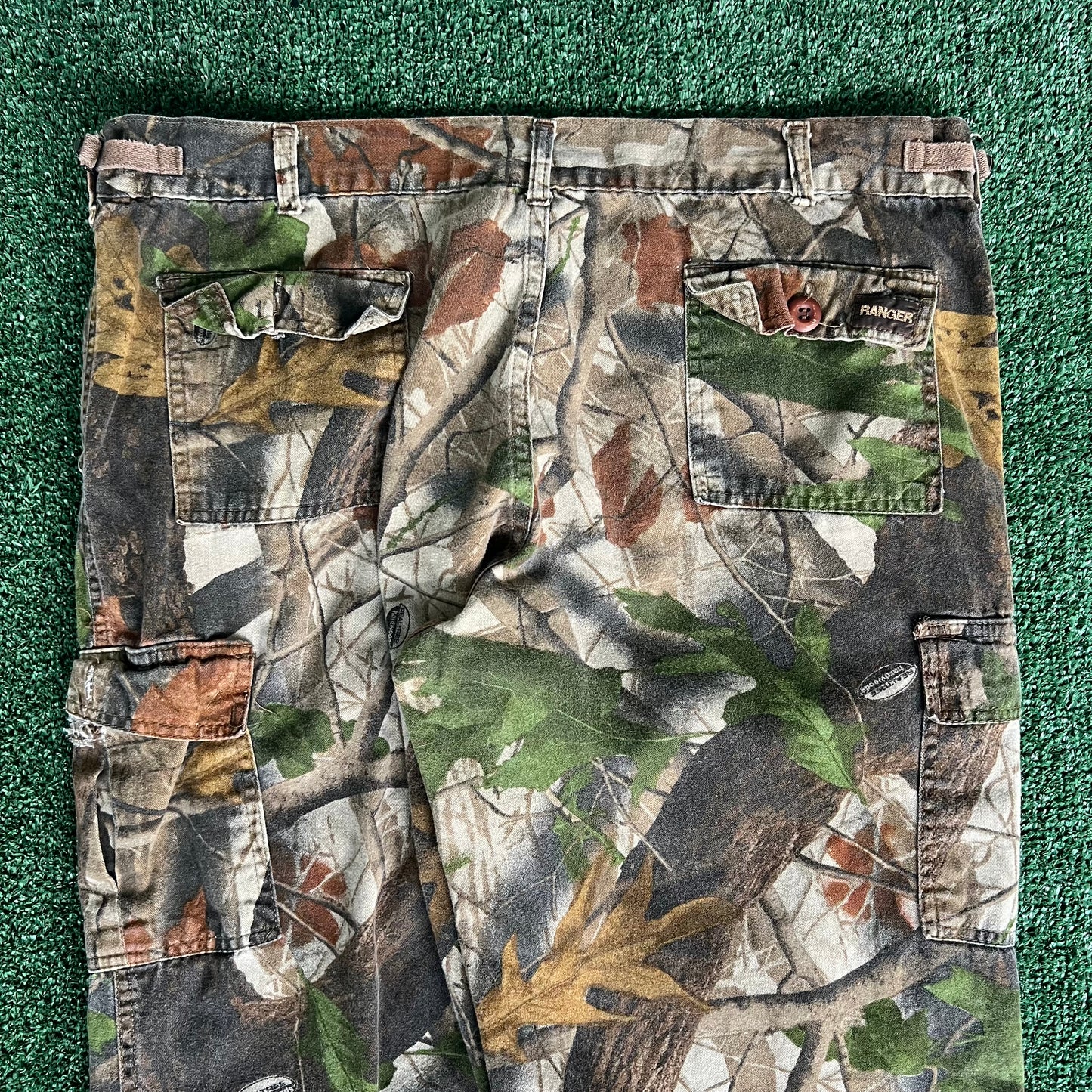 90s Ranger Realtree Hardwood Camouflage Straight Cargo Pants - Large 38x29