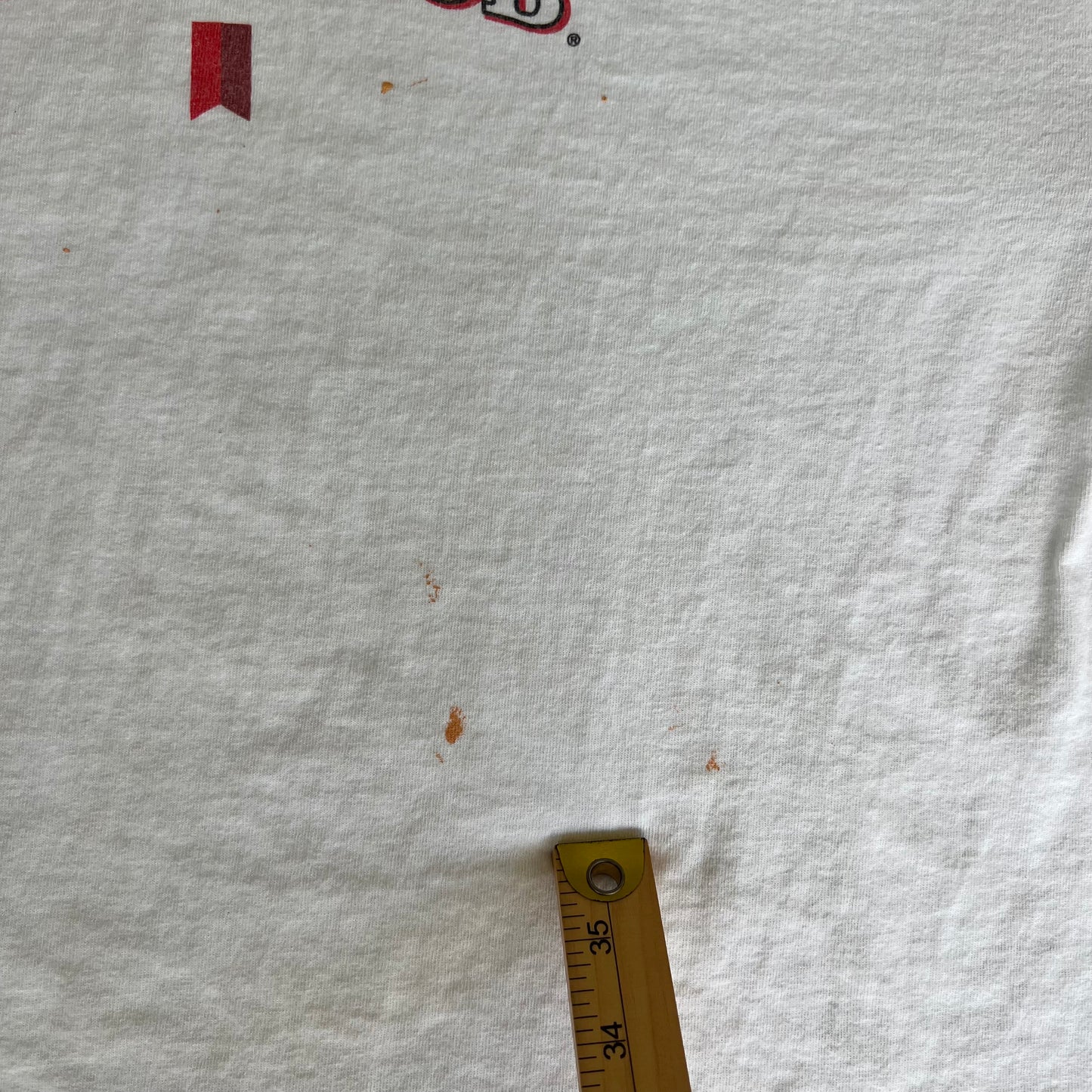 Y2K Michelob Beer Promo Distressed White T-Shirt - XL