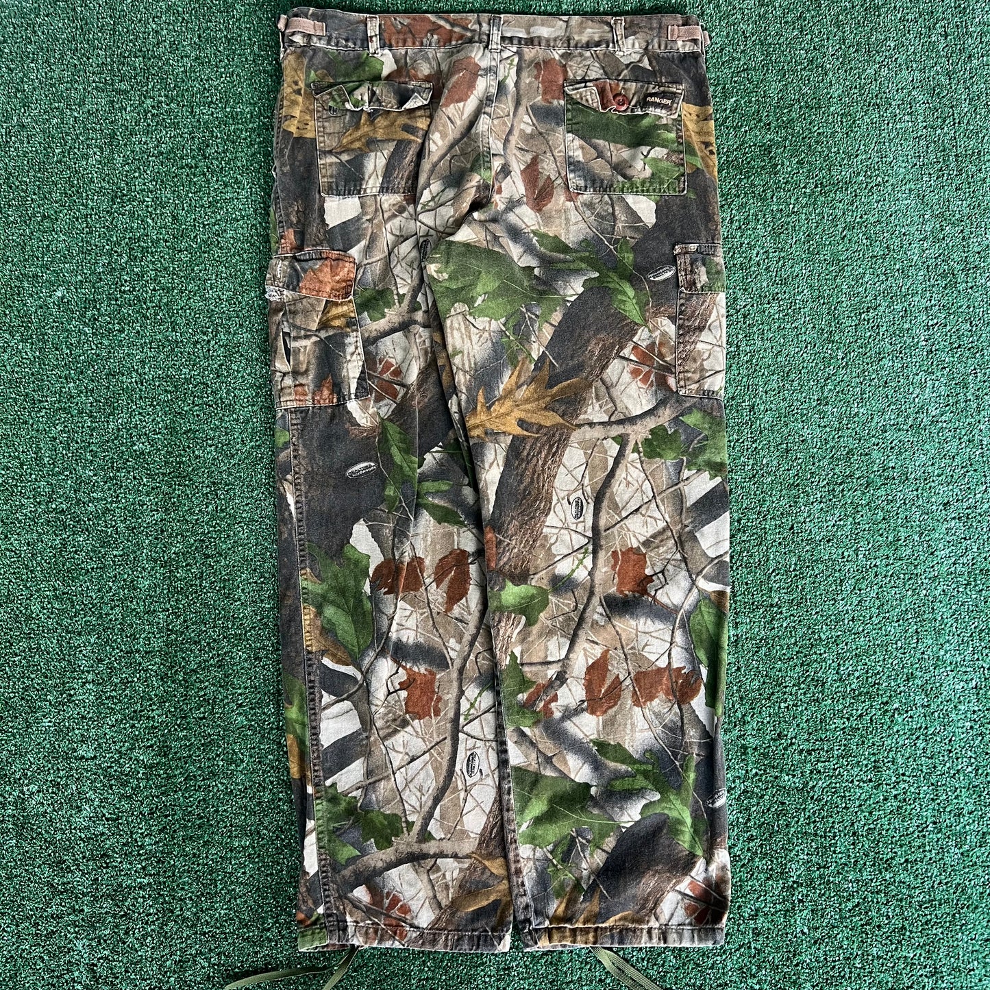 90s Ranger Realtree Hardwood Camouflage Straight Cargo Pants - Large 38x29