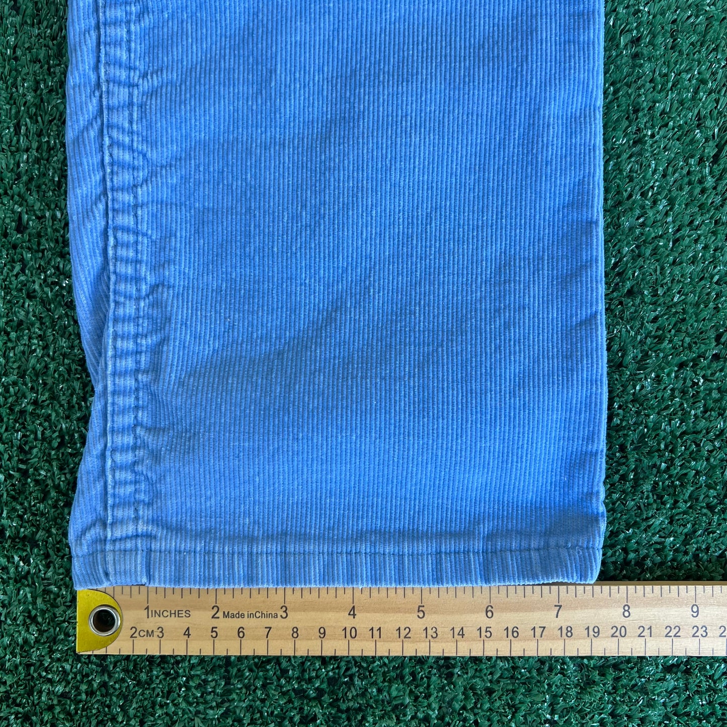 80s Levi's 519 Corduroy Baby Blue Straight Leg Pants - 29x29"