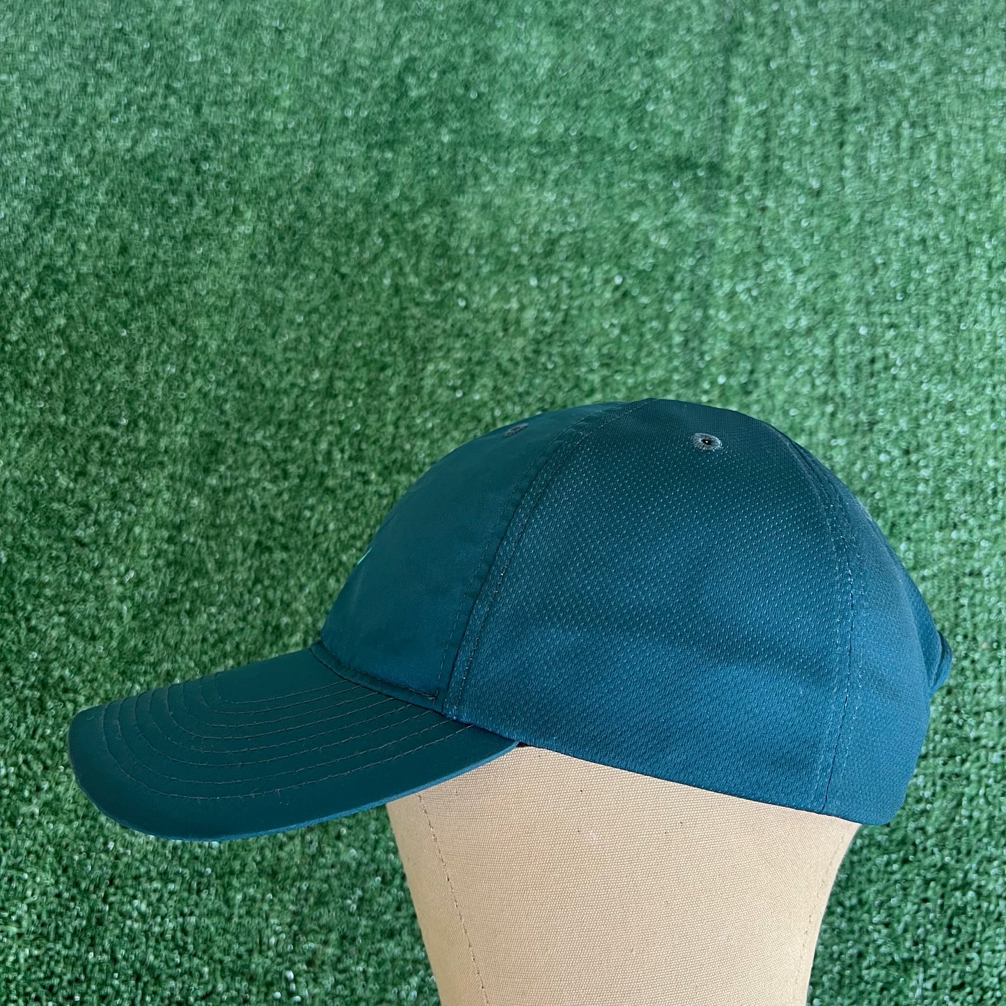 Y2K Nike Dark Teal Dri-Fit Running Performance Strapback Hat