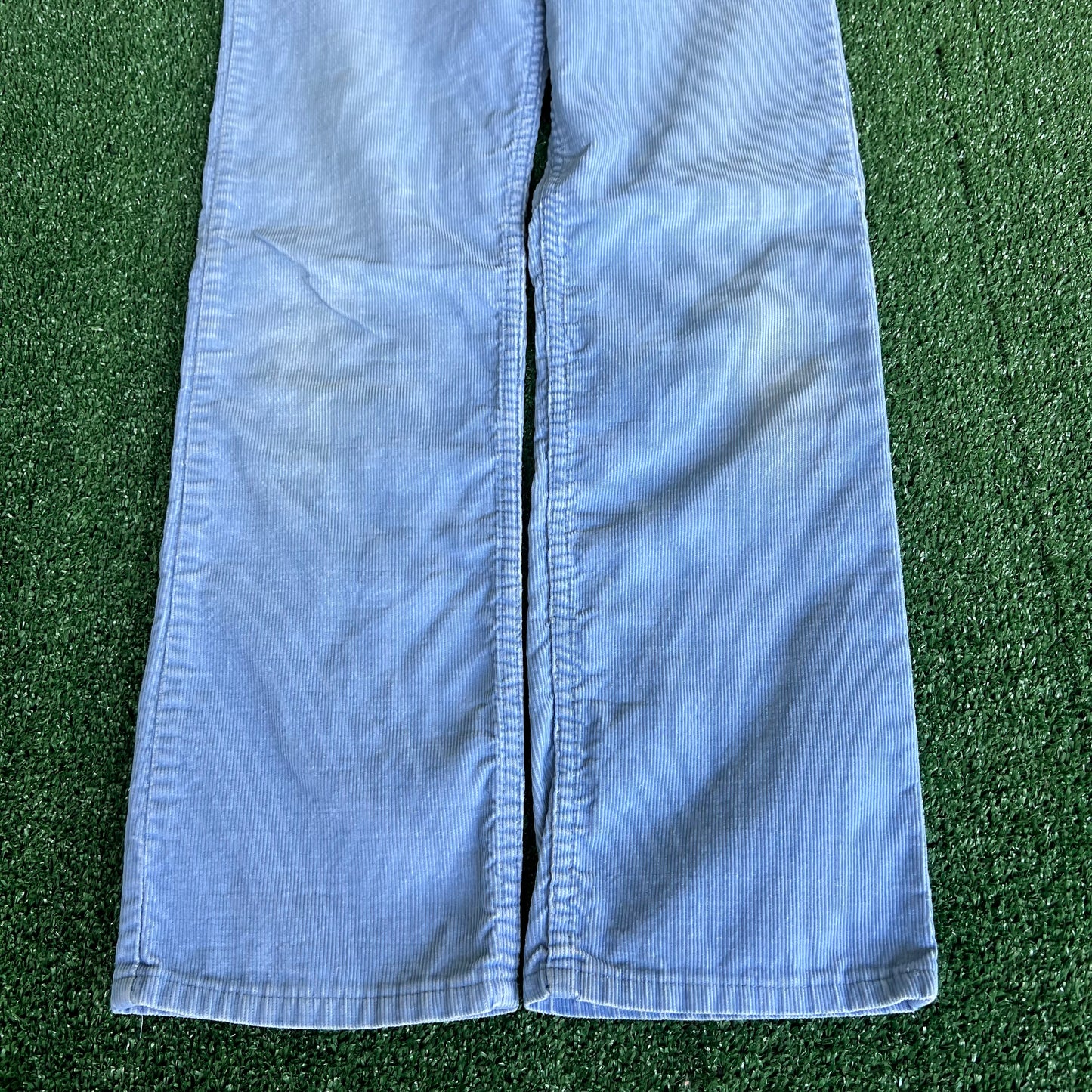 80s Levi's 519 Corduroy Baby Blue Straight Leg Pants - 29x29"